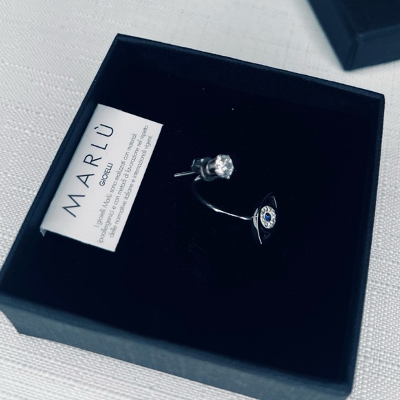 Marlù single evil-eye earring - Picture 3 of 6